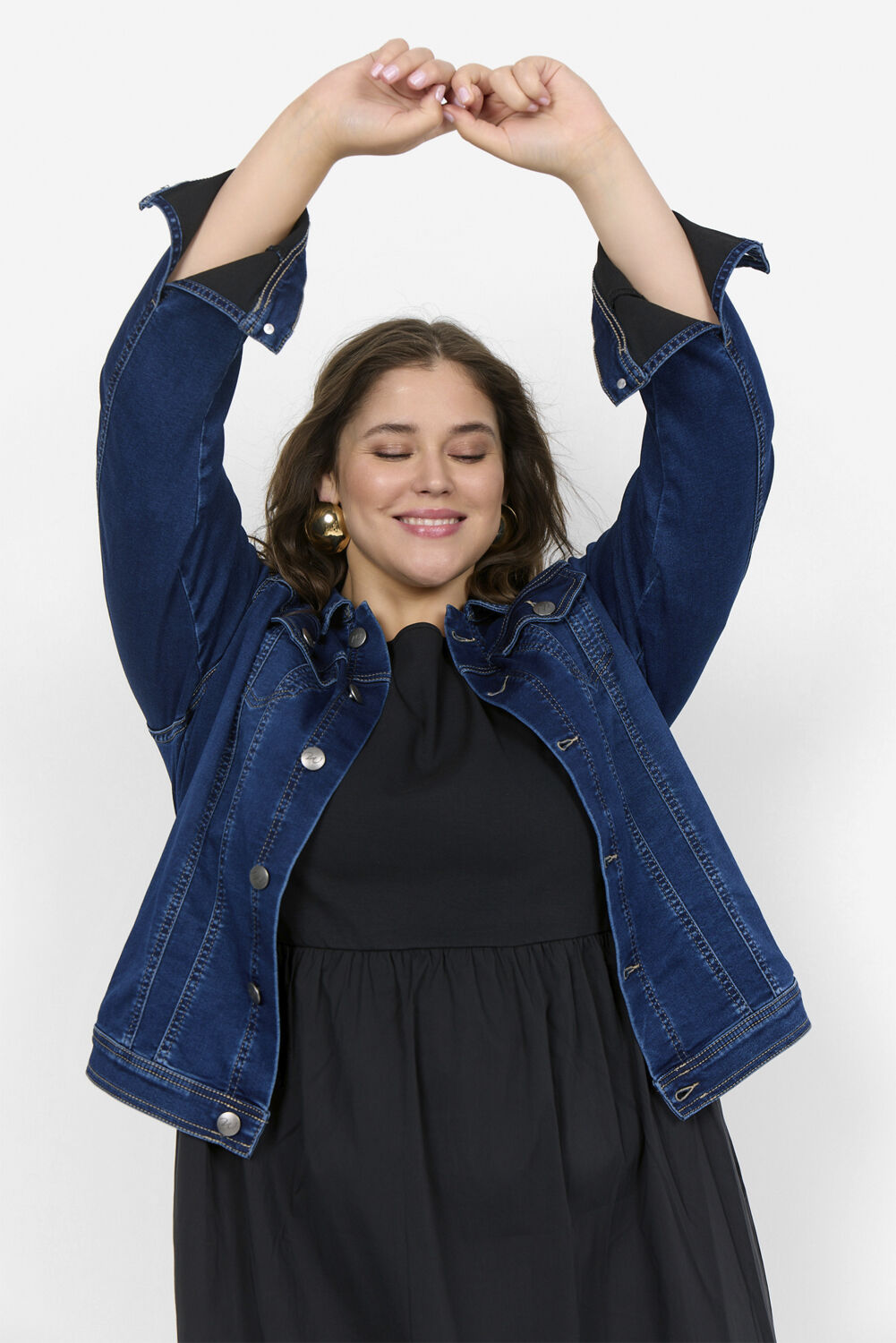 Curvy WA-SUMMER 4 Jakke M&oslash;rk bl&aring;