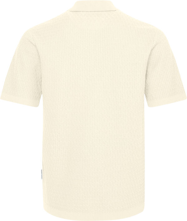 CFJOE SS structured polo knit