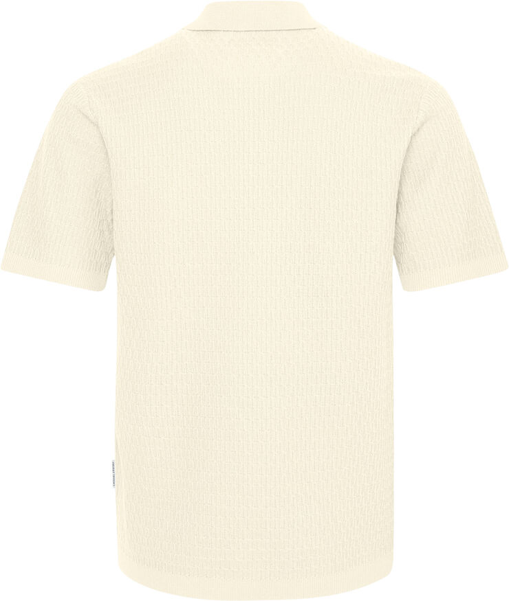CFJOE SS structured polo knit