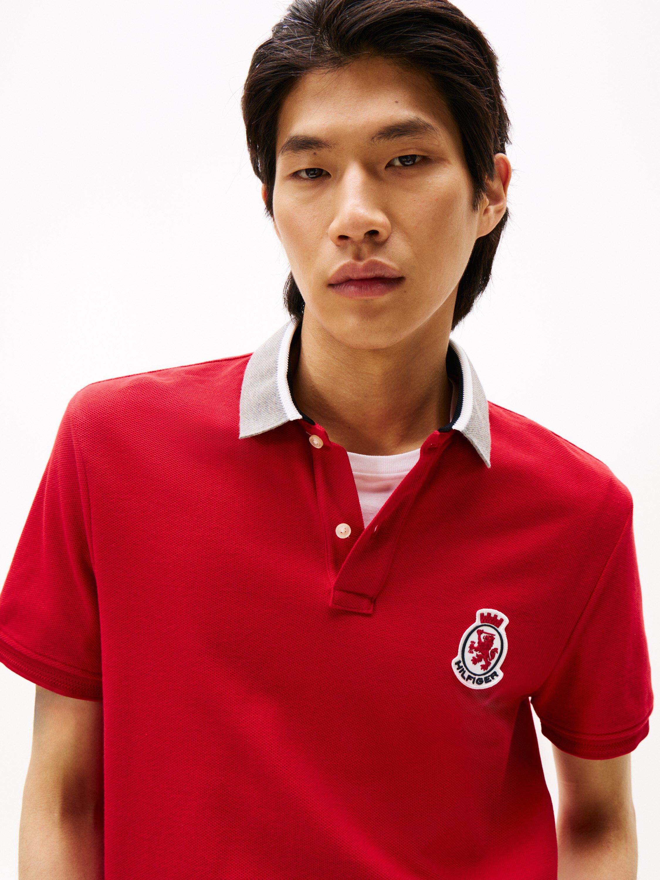 HERRINBONE COLLAR REG POLO
