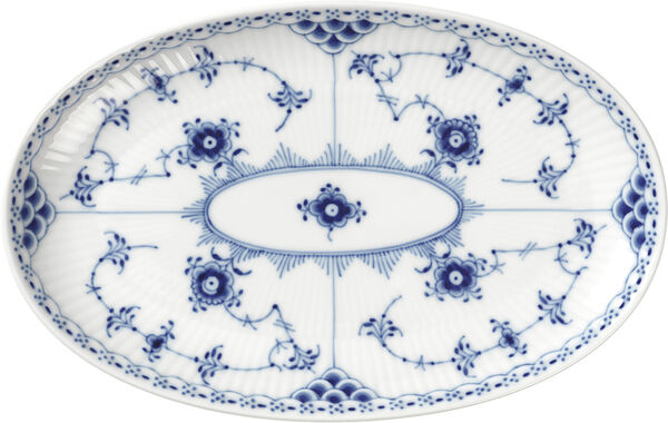 MUSSELMALET HALVBLONDE ASIET OVAL 23 CM