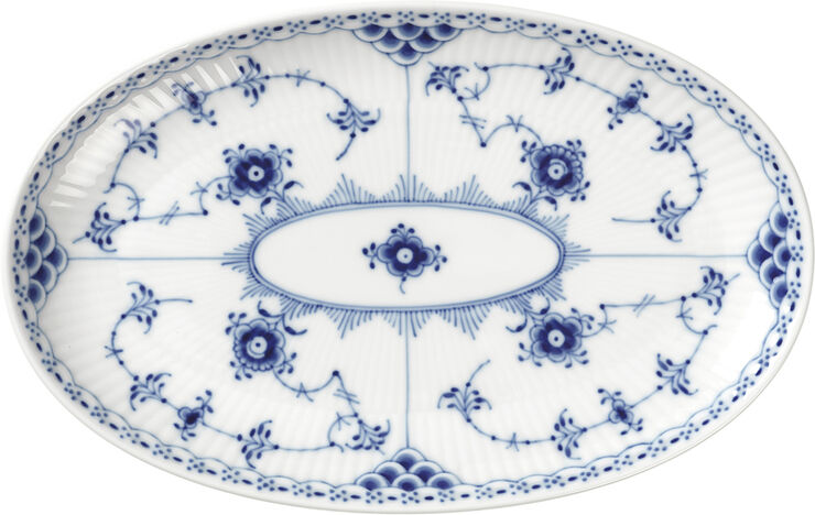 MUSSELMALET HALVBLONDE ASIET OVAL 23 CM