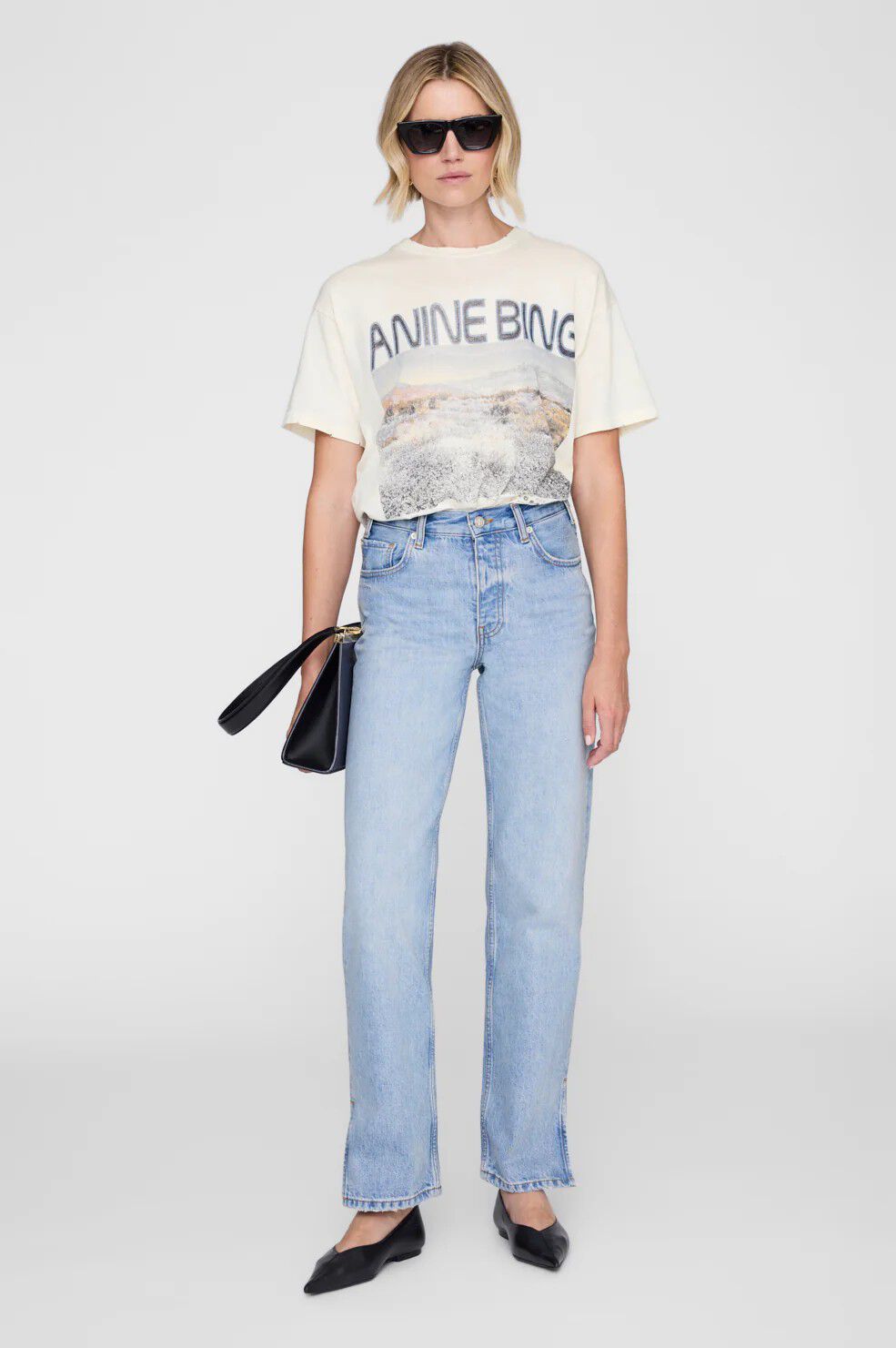 CADE TEE WILDFLOWERS - OFF WHITE
