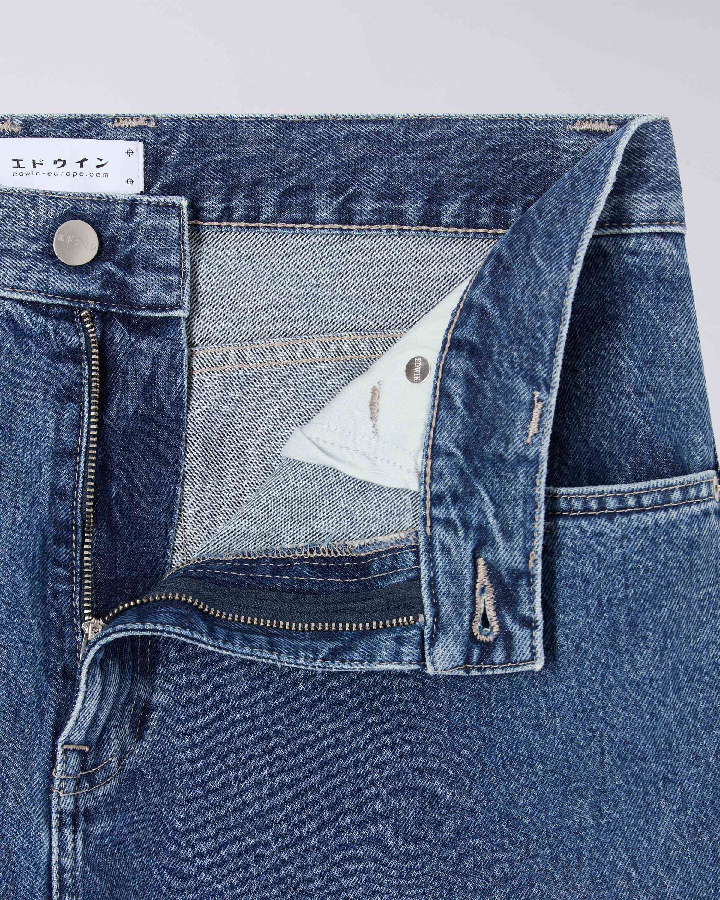 Matrix Pant - Blue - Mid Marble Wash