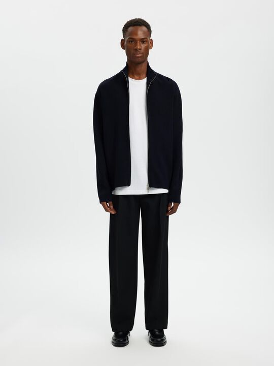 SLHTELLER FN RELAXED ZIP CARDIGAN N