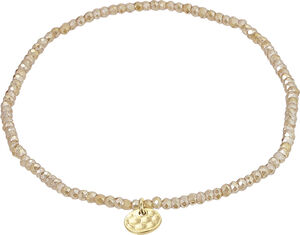 INDIE bracelet peach, gold-plated
