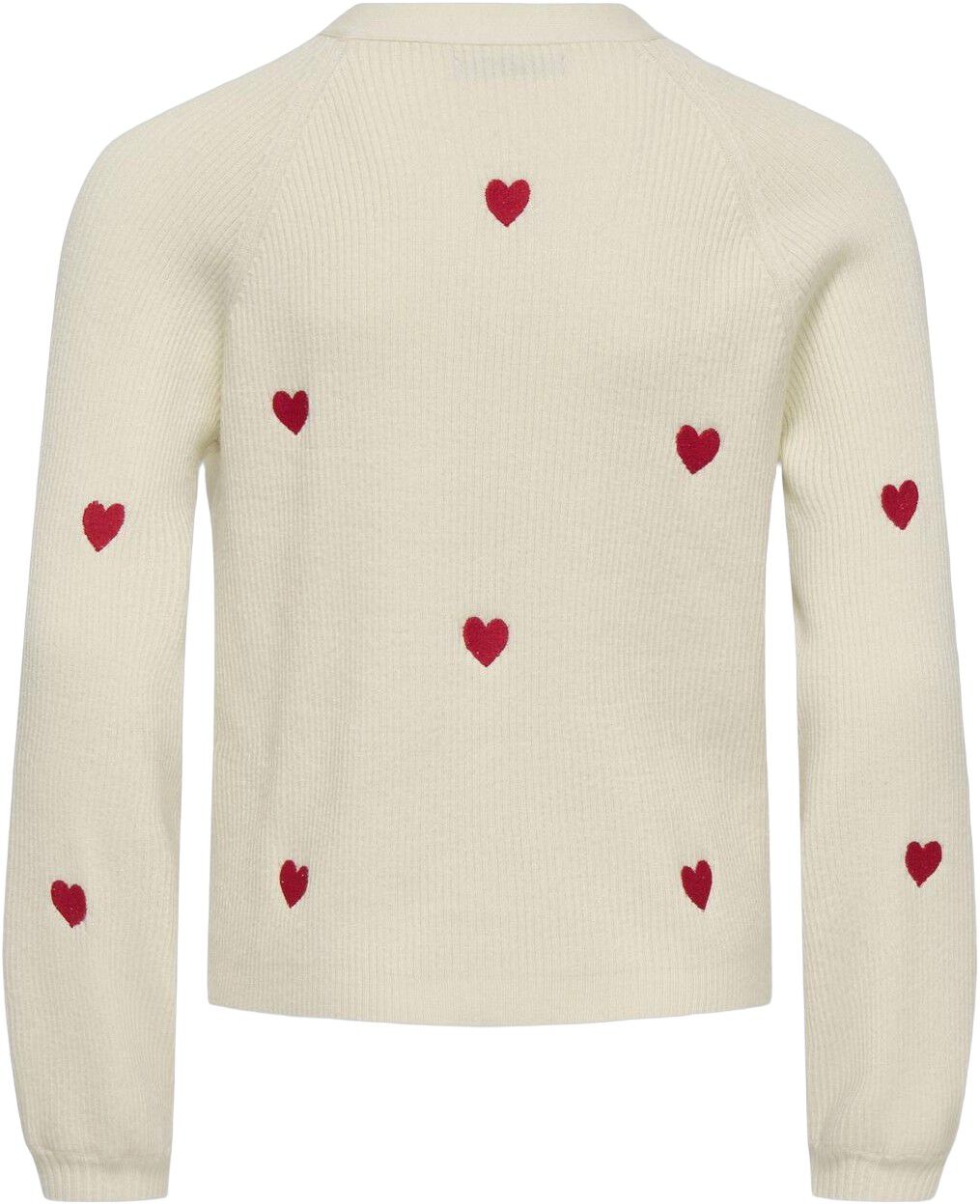 Kogdana Life Ls Heart Vneck Cardigan Knt