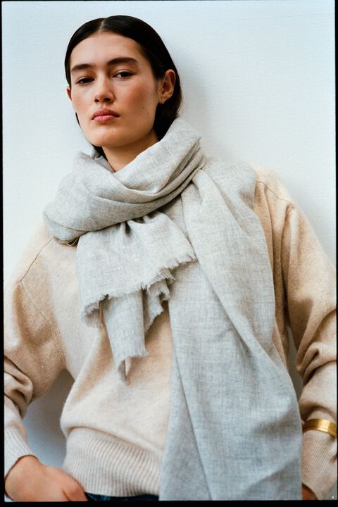 Wool cash scarf - Caroliva