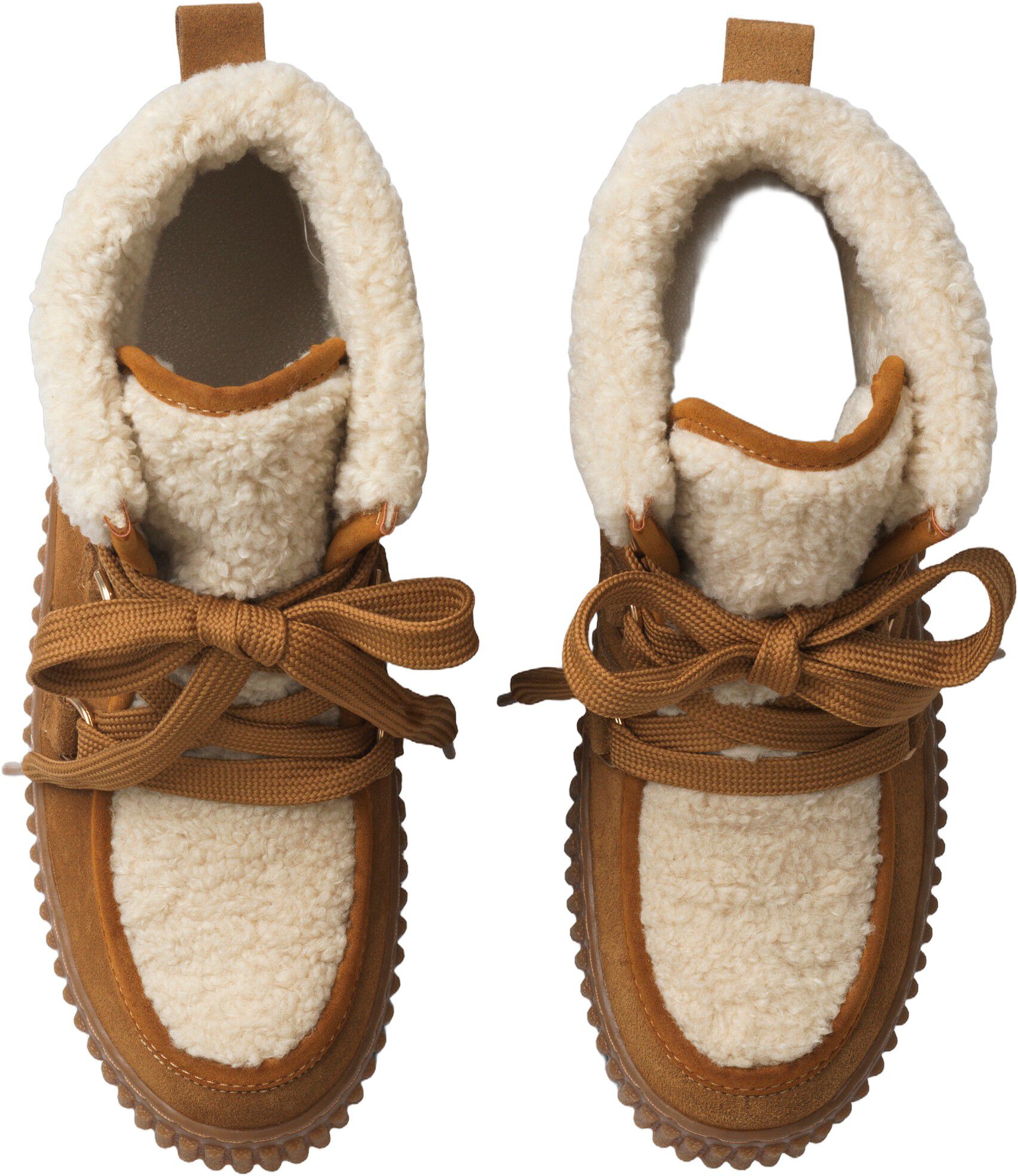 Suede Boots With Shoelaces