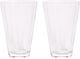 Yuka Groove Glas - Pakke med 2