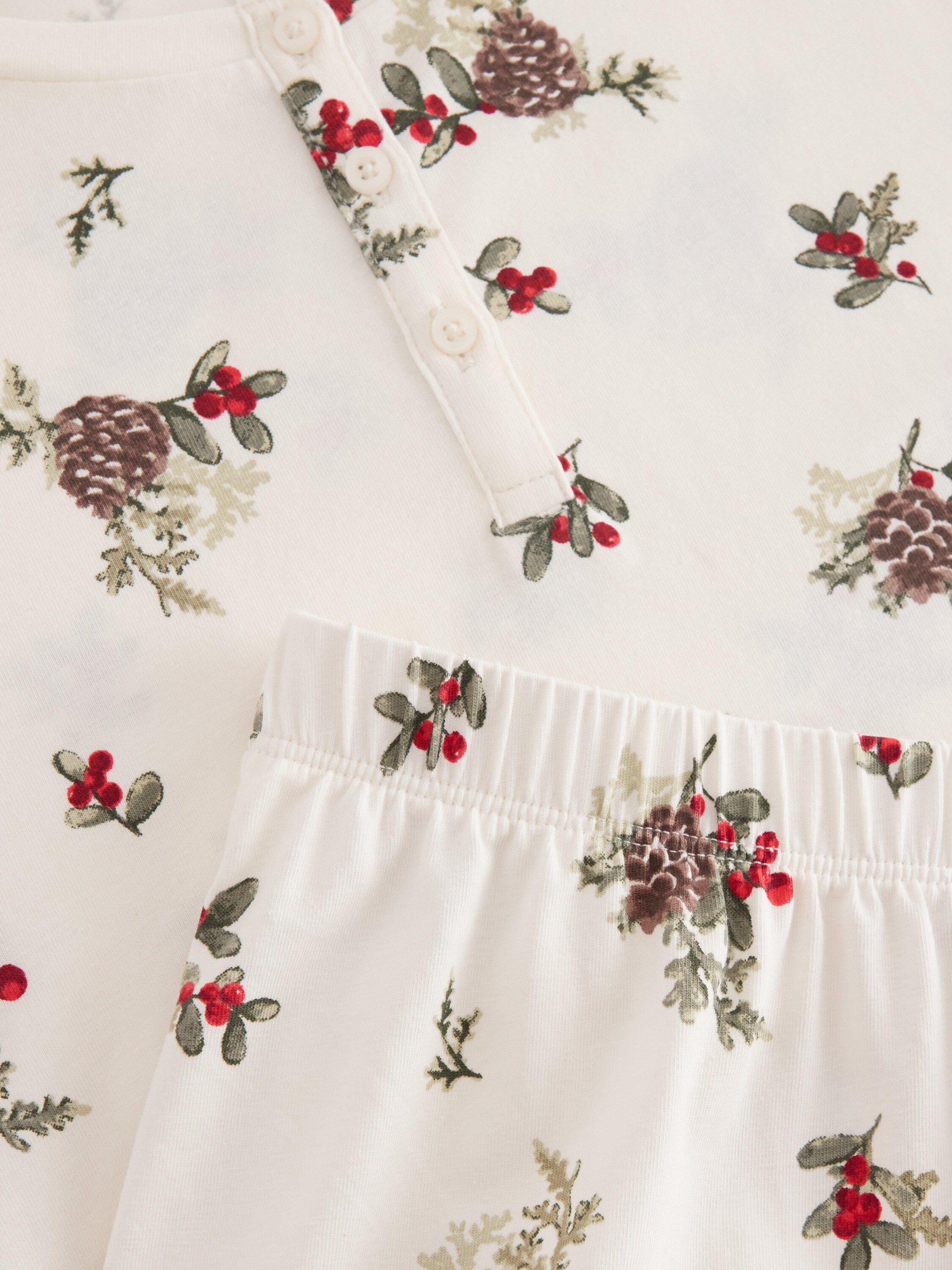 Matchende pyjamass&aelig;t i bomuld med l