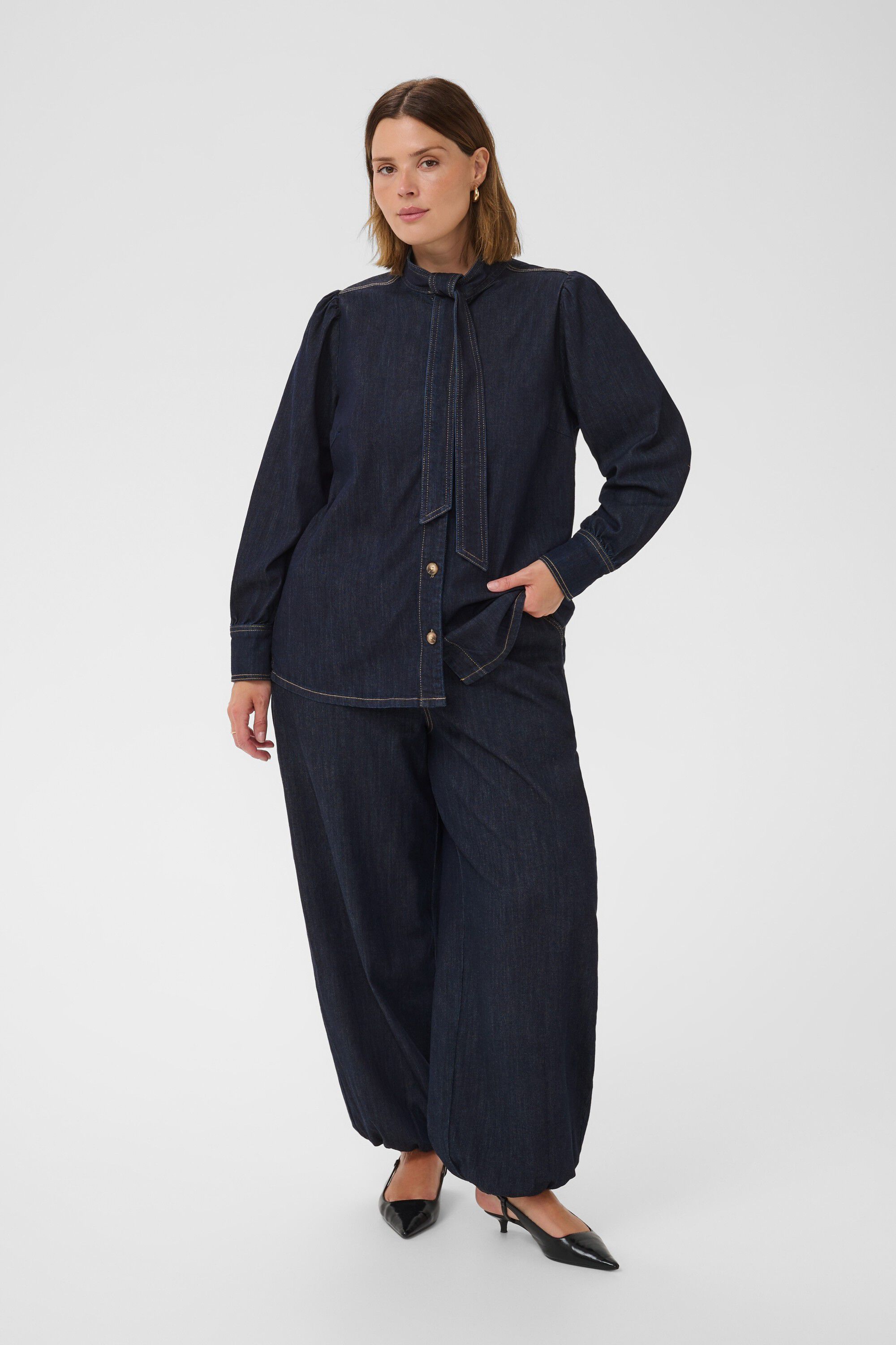 KCmally Denim Blouse