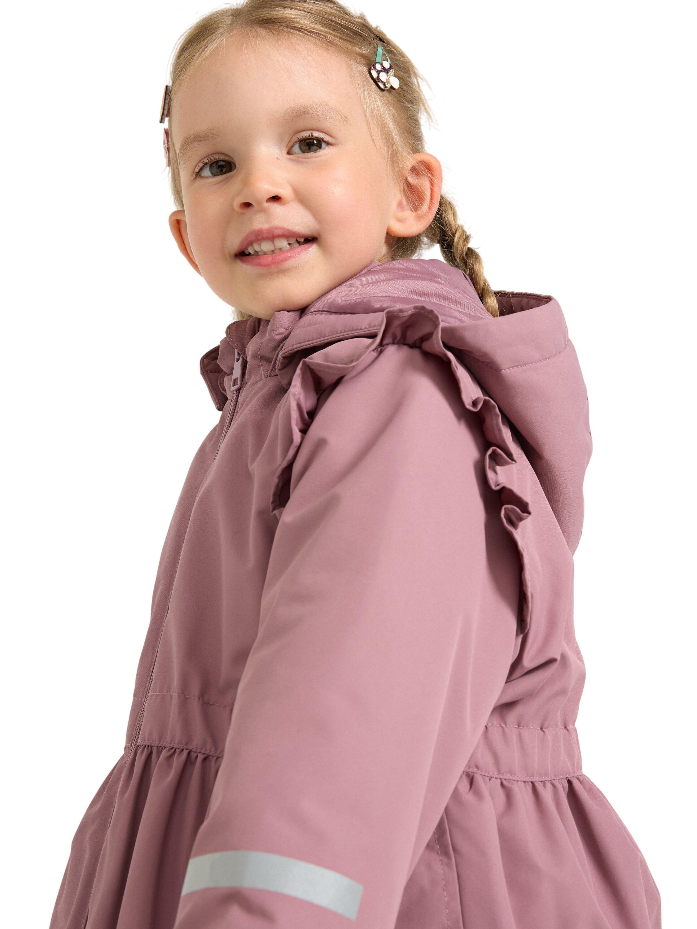 Jacket padded with frill