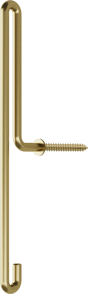 Wall Hook, Matt Gold, Large