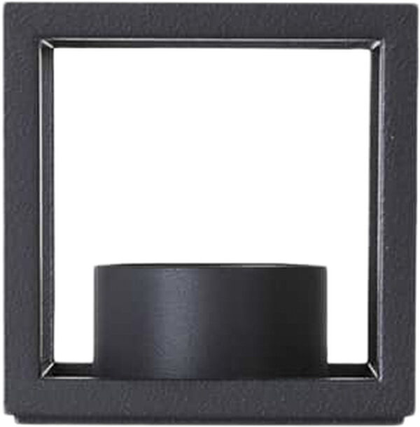 Kubus T, Candle Holder, Black