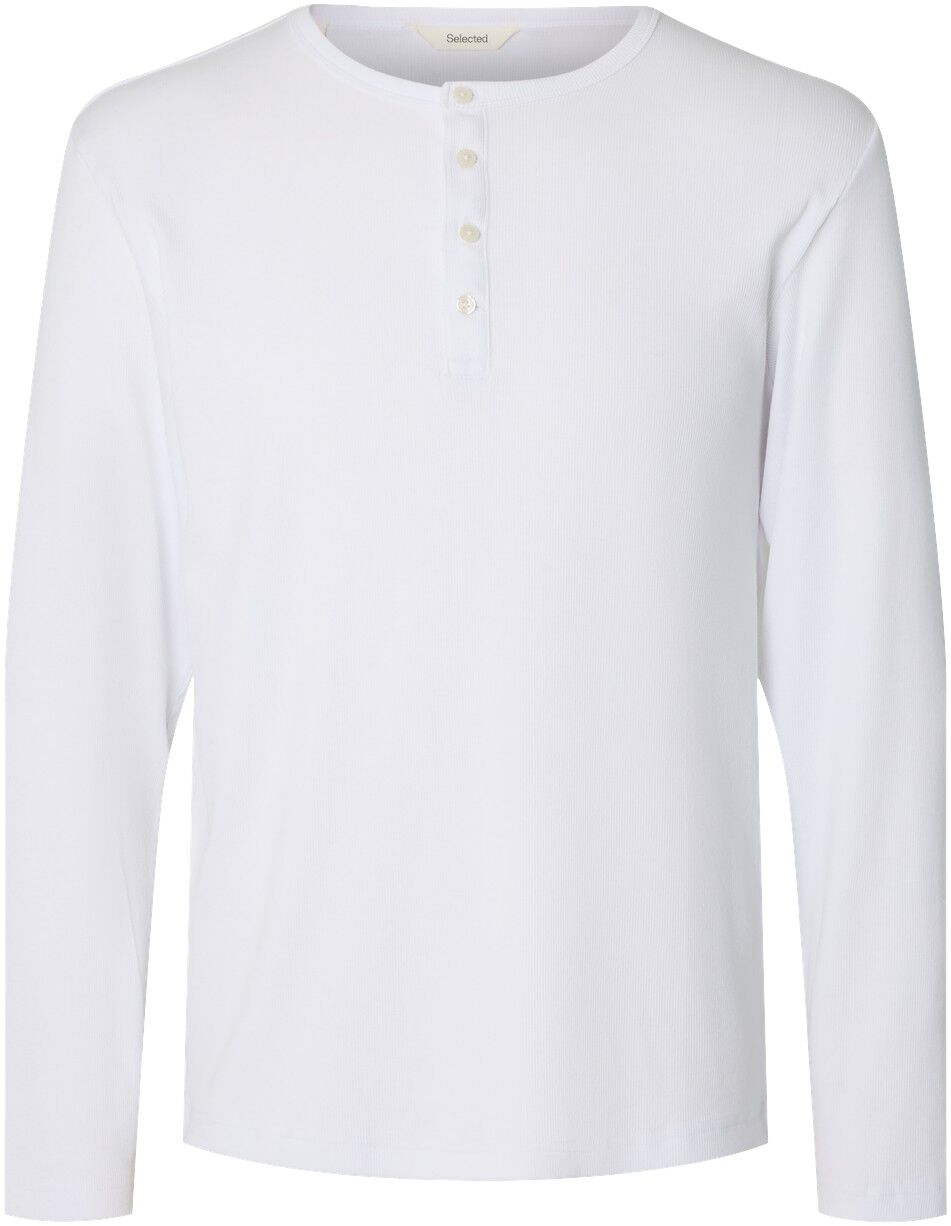 Slmaustin Rib Ls Henley Tee