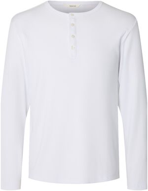 SLMAUSTIN RIB LS HENLEY TEE