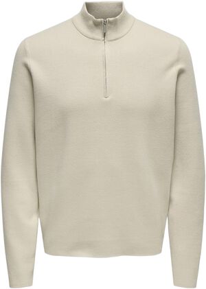 ONSCOOPER HALF ZIP HIGH NECK KNIT N