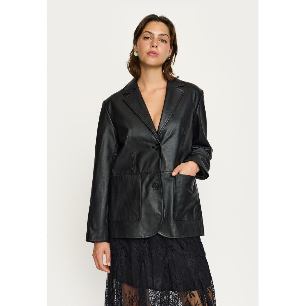 SRDella Leather Blazer