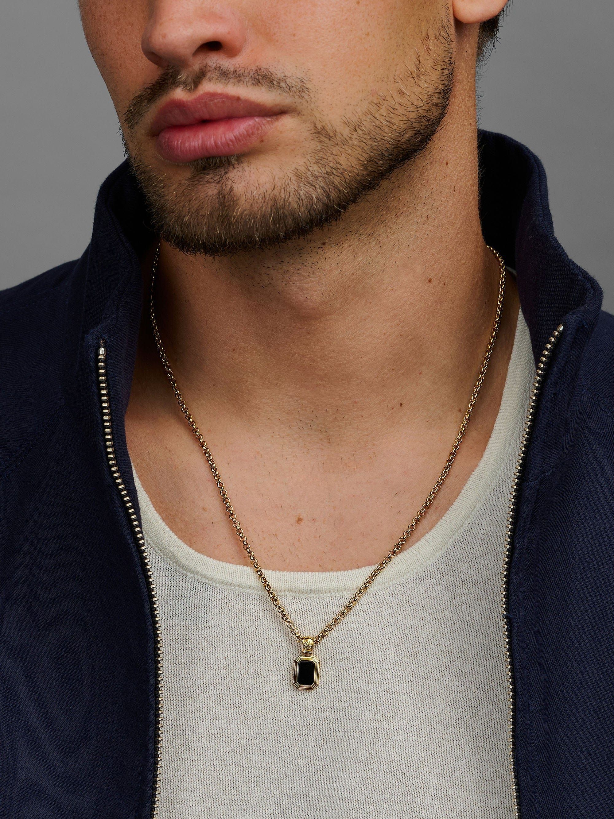 Sterling Silver Two-in-One Pendant Necklace with 18K Gold Pl
