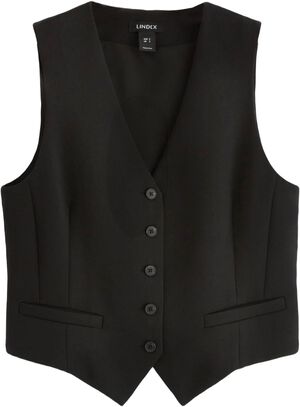 Klassisk vest med knaplukning foran