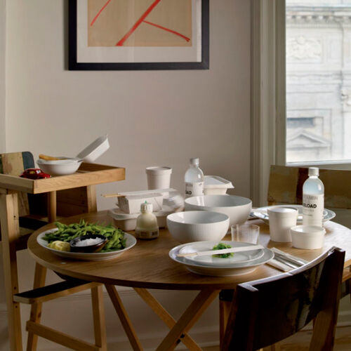 White Fluted Dish Oval 35cm