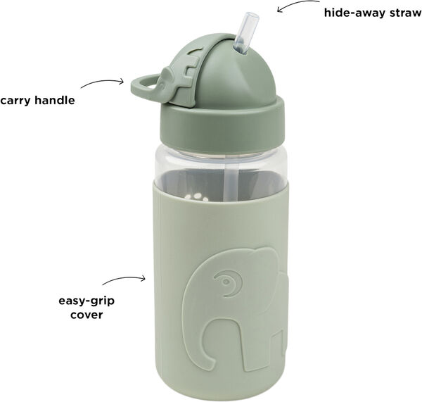 Easy-grip drikkedunk m/ sugerør Elphee Grøn