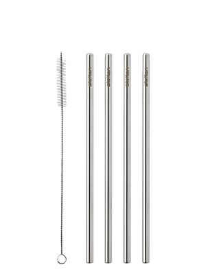 Stelton gjenbrukbart sugerør 4 Stk steel