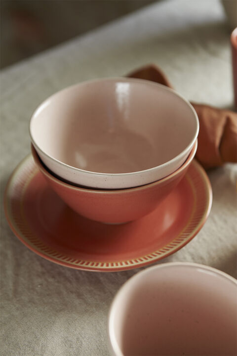 Colorit asjett Ø 19 cm coral