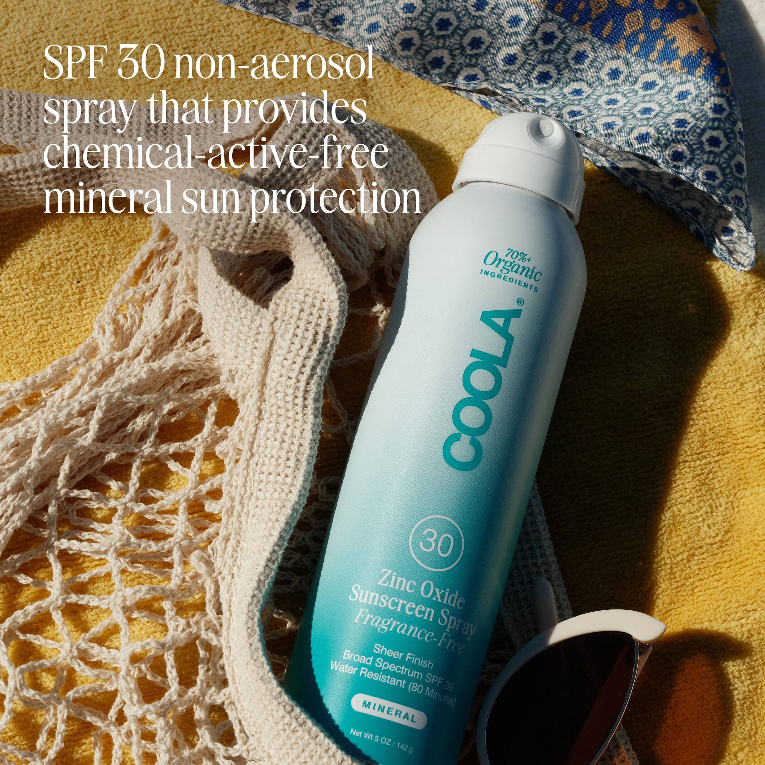 Zinc Oxide Sunscreen Spray SPF 30 Fagrance-Free