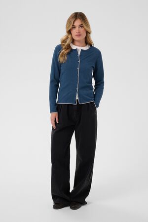 MilaSZ Contrast Stripe Cardigan