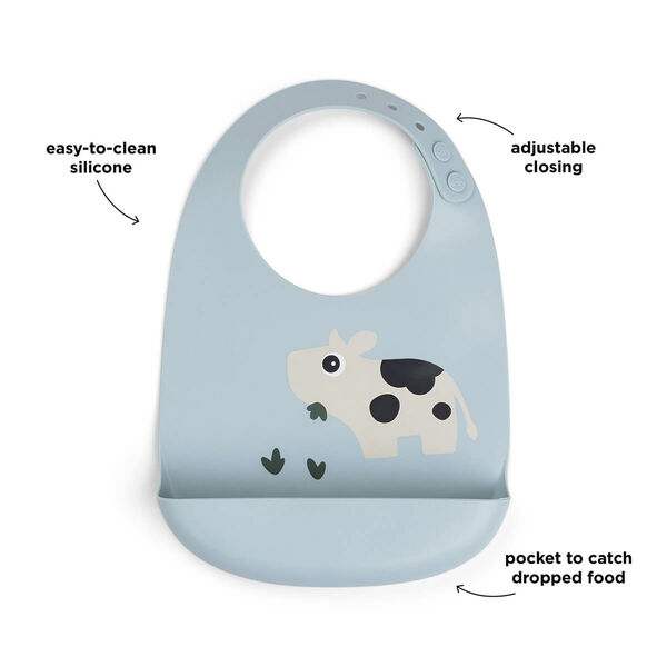 Silikone hagesmæk Dotti Blå