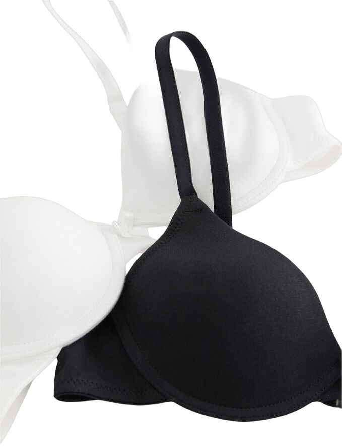 2-pakning t-skjorte-BH