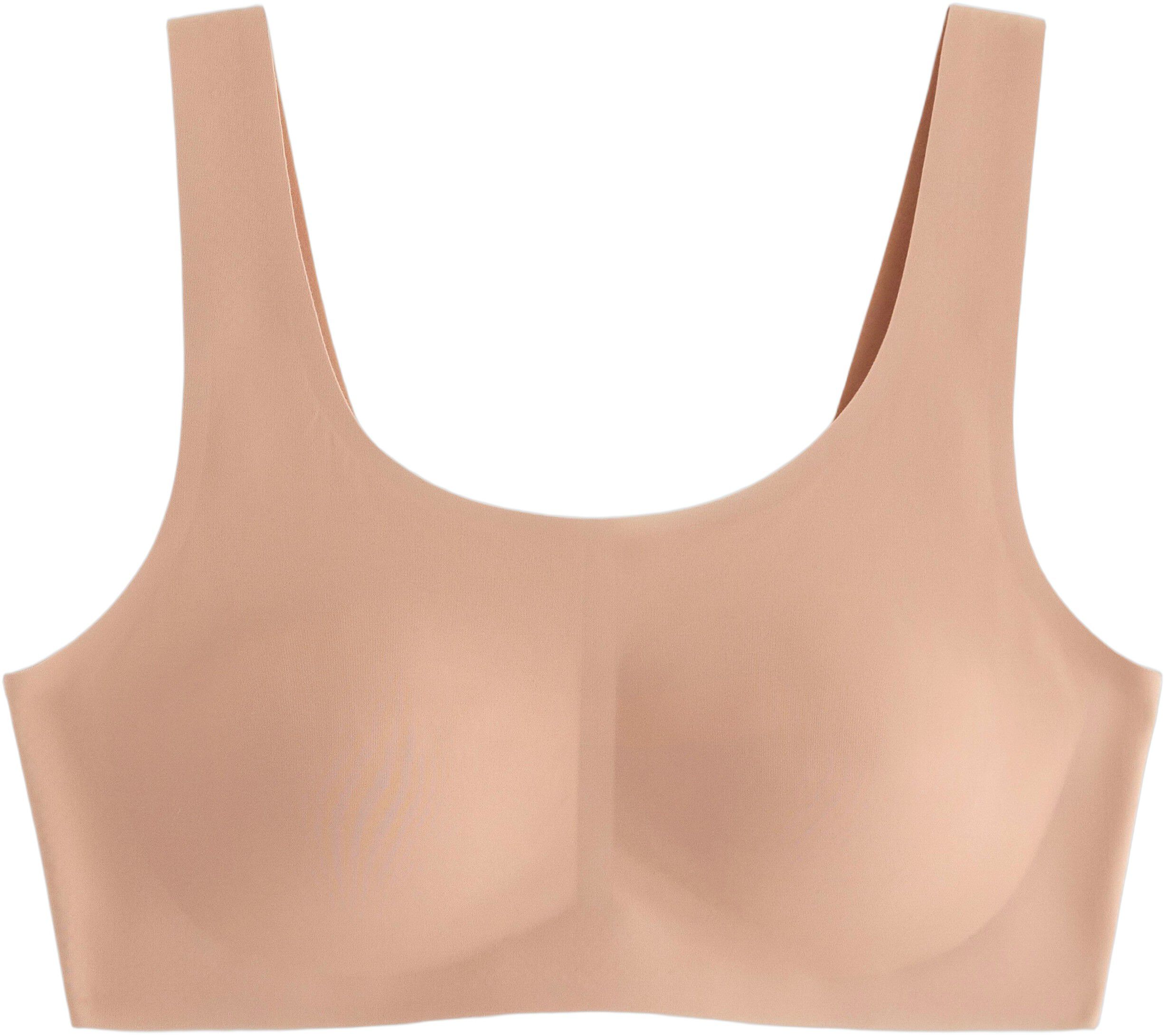 Super soft bra with a round necklin
