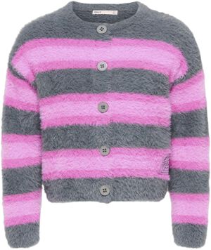 KMGMELLI LS STRIPED CARDIGAN KNT