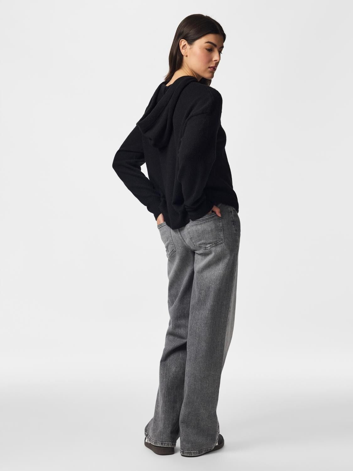 Pcmalou Ls Knit Hoodie Noos Bc