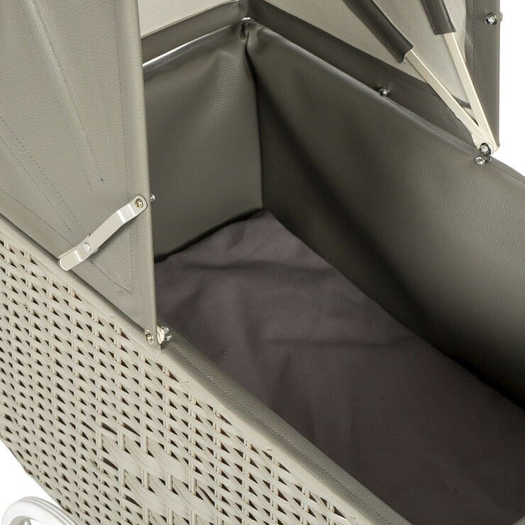 DUKKEVOGN RETRO FLET GRÅ