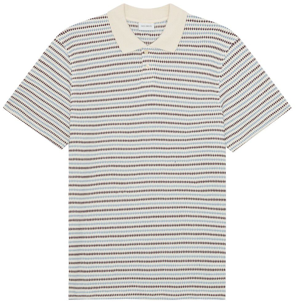 Knitted Stripe Polo