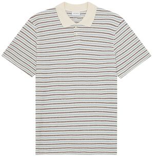 Knitted Stripe Polo