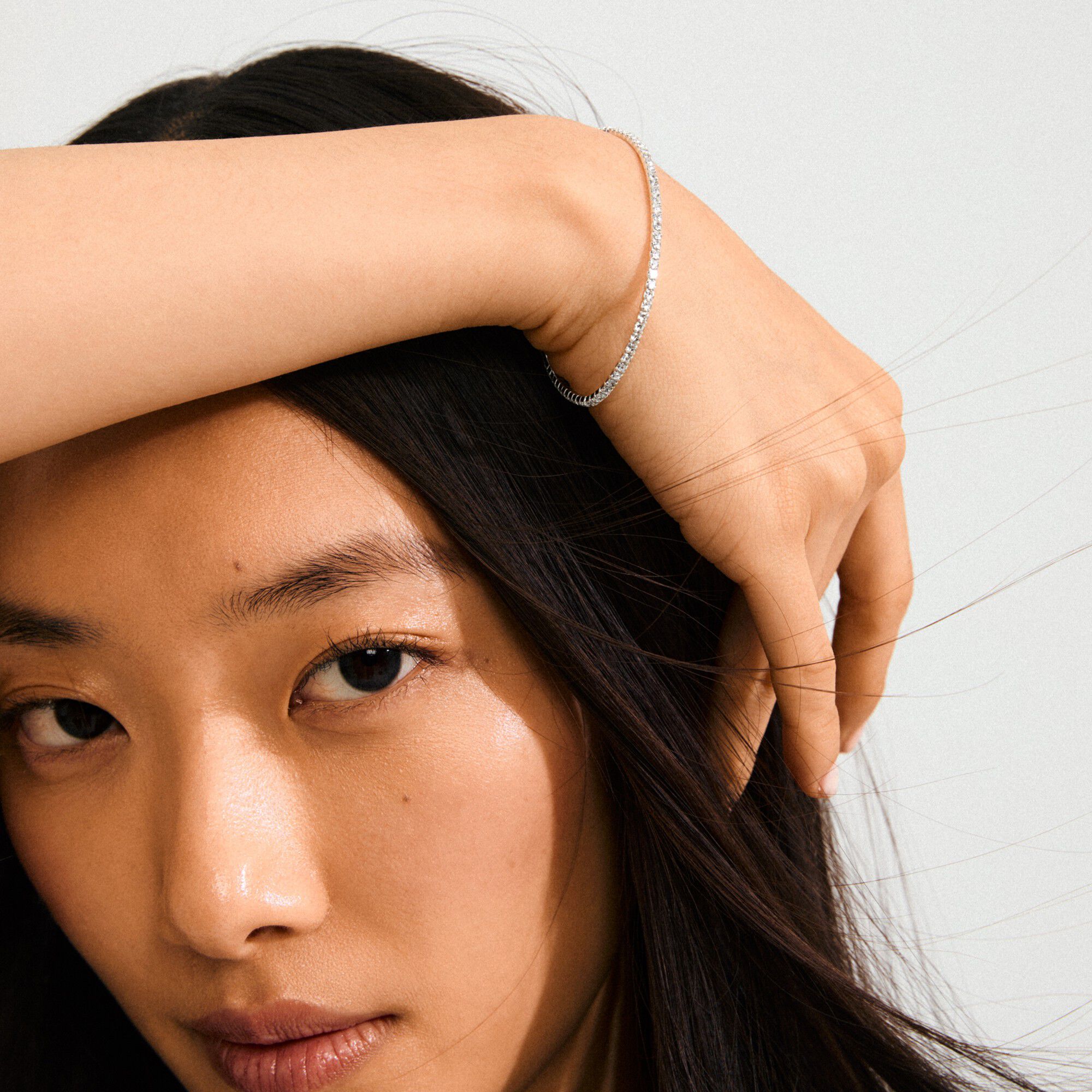 ARASH crystal bracelet silver-plated