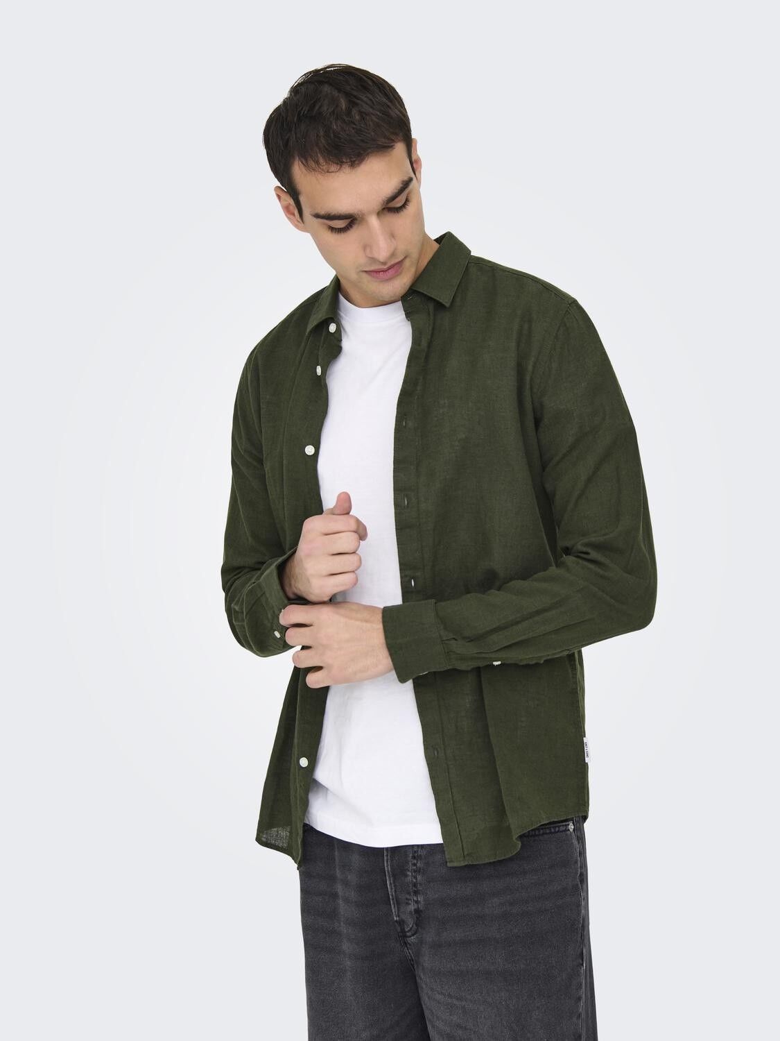 Onscaiden Life Ls Solid Linen Blend Noos