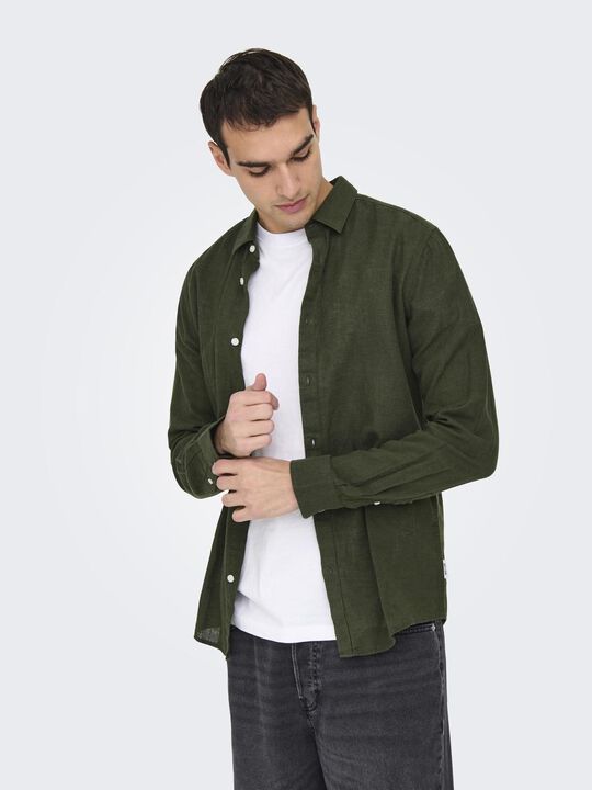 Onscaiden Life Ls Solid Linen Blend Noos