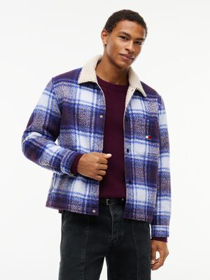 TJM TEDDY COLLAR BRUSHED SHACKET