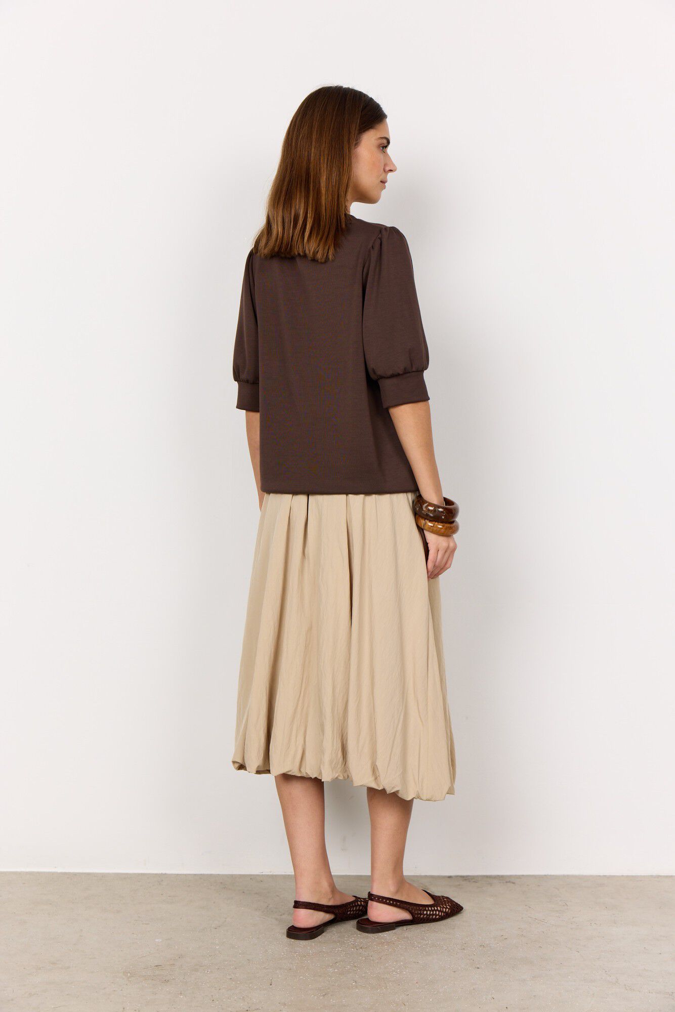 SC-BANU 83 Bluse M&oslash;rk brun