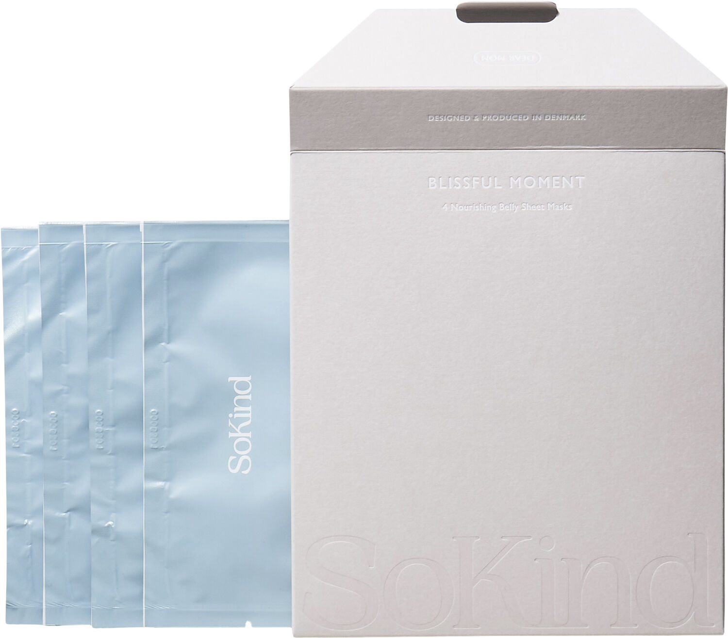 Blissful Moment - K&oslash;lende og fugtgivende masker til den gravide mave