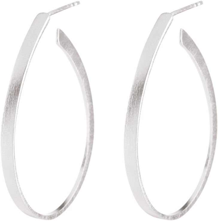 Oval creoles size 35 mm