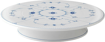 Musselmalet Riflet fad p&aring; fod