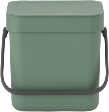 Affaldsspand m/l&aring;g sort. kon. 3 ltr