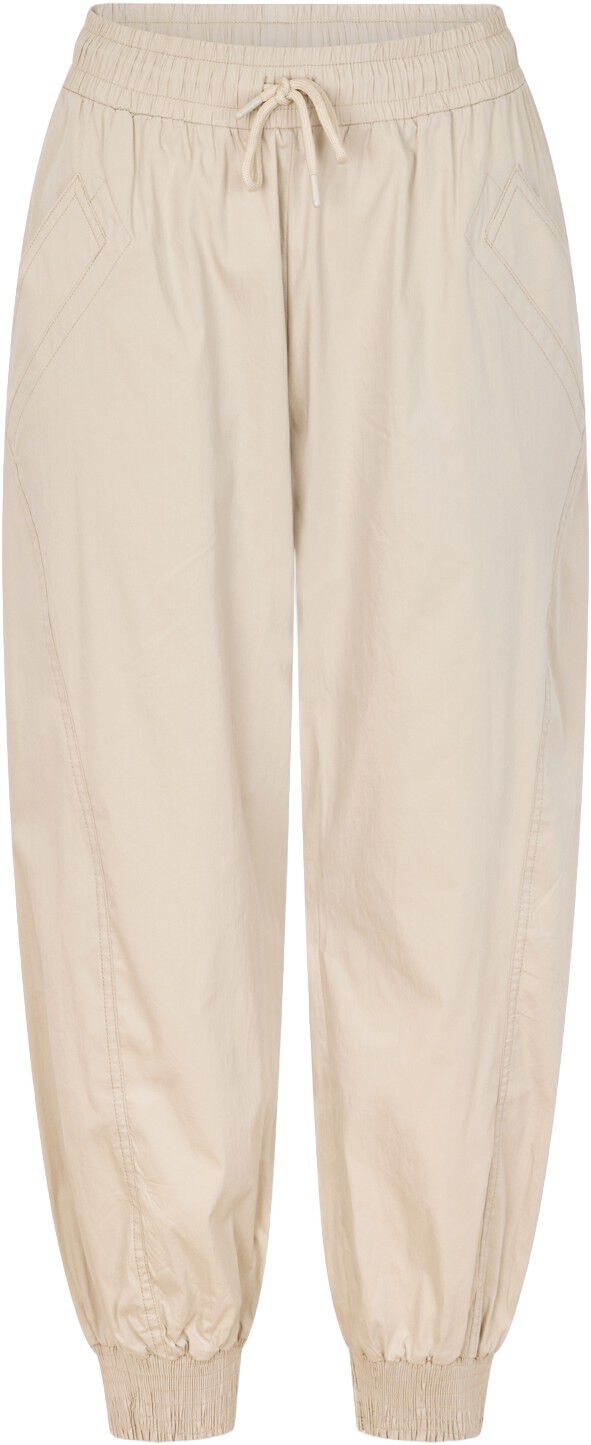 Papery angle seam pants - Domino