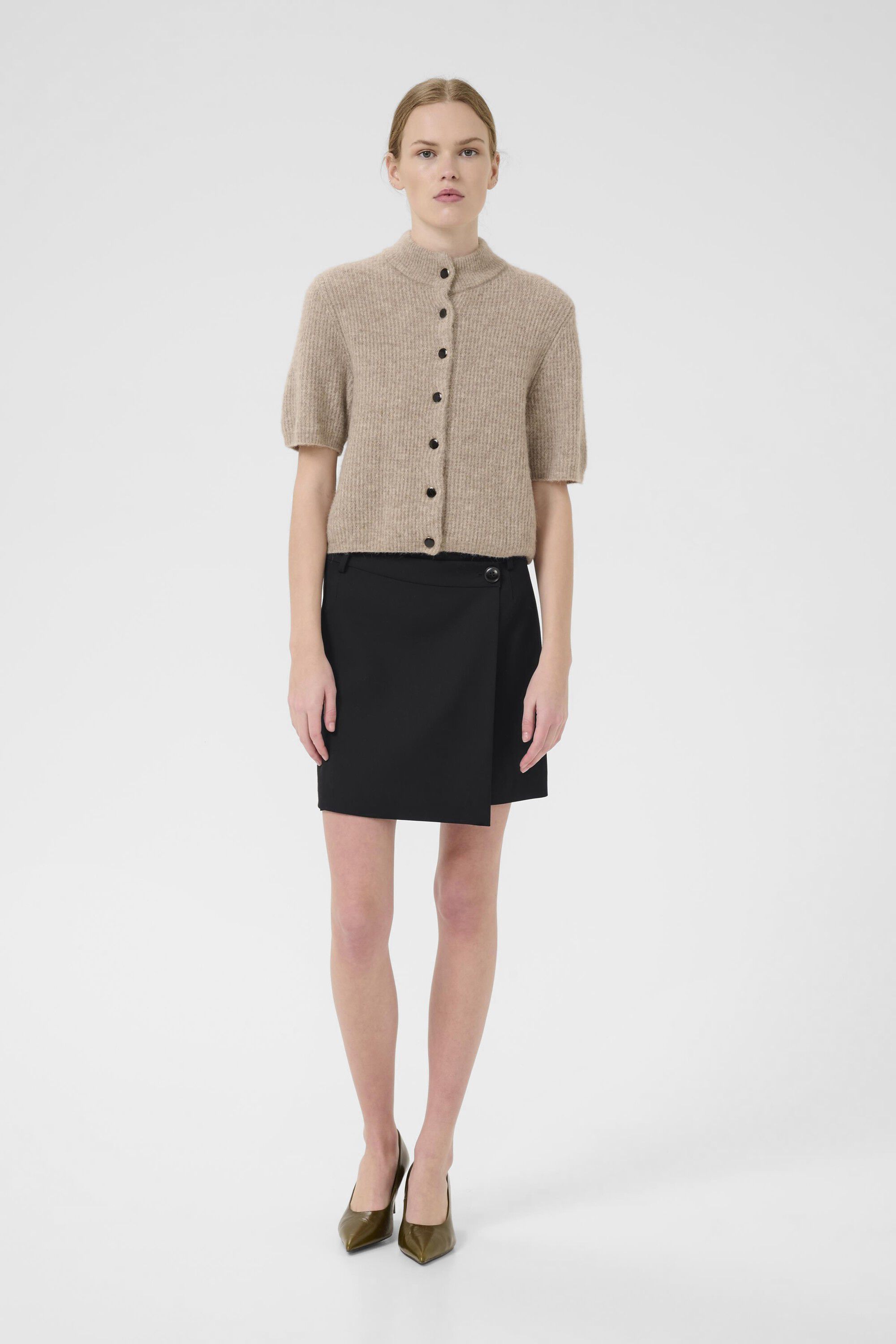 GZpaula melange MW wrap skirt NOOS